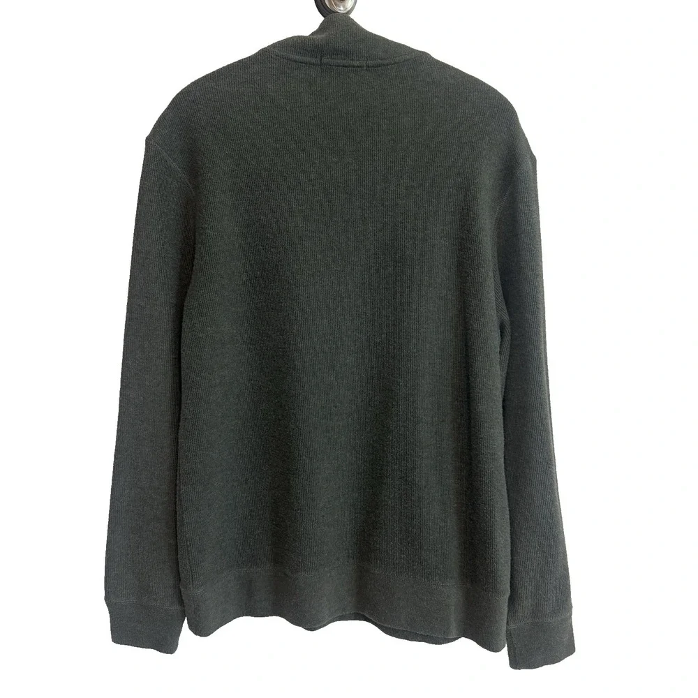 Banana Republic Mens 1/4 Zip Pullover Sweater M Preppy Quiet Luxury Normcore